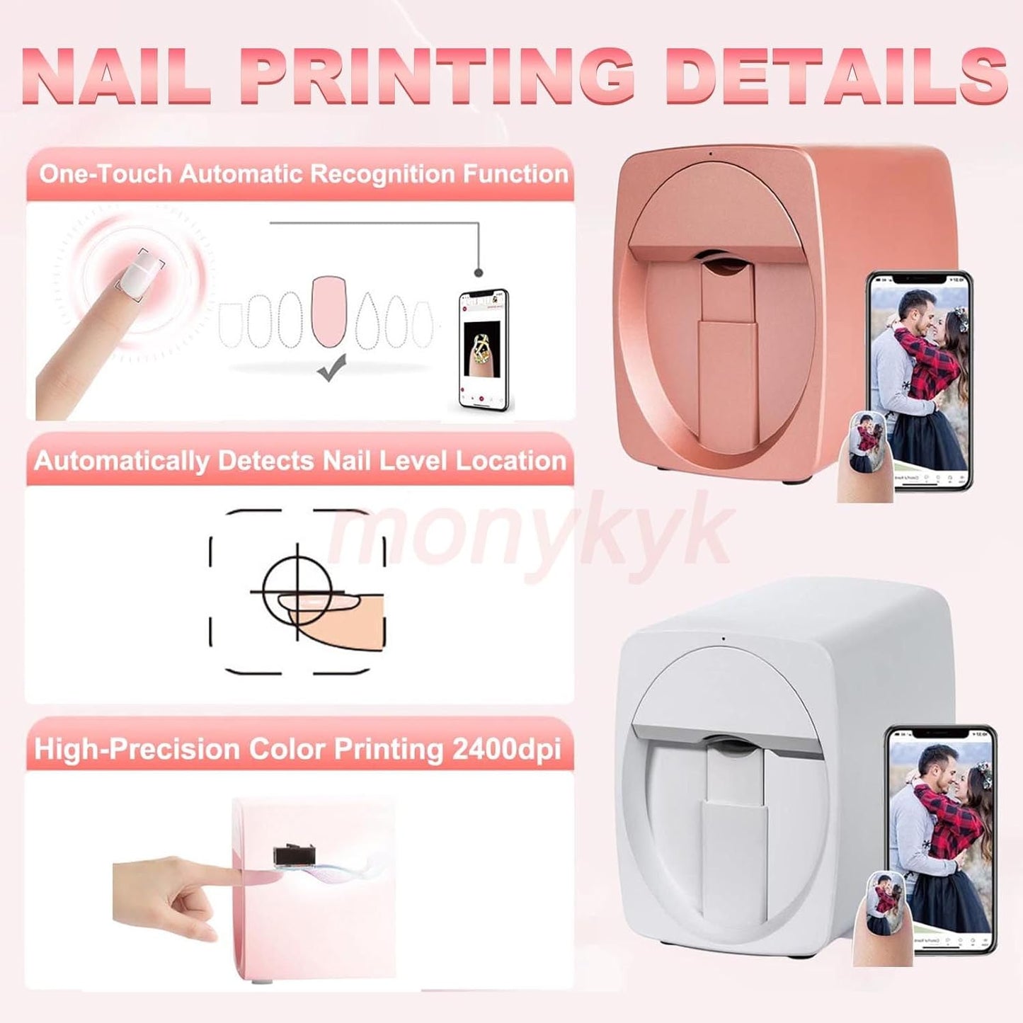 Emobwdy Wi-Fi Home Nail Art Printer Kit